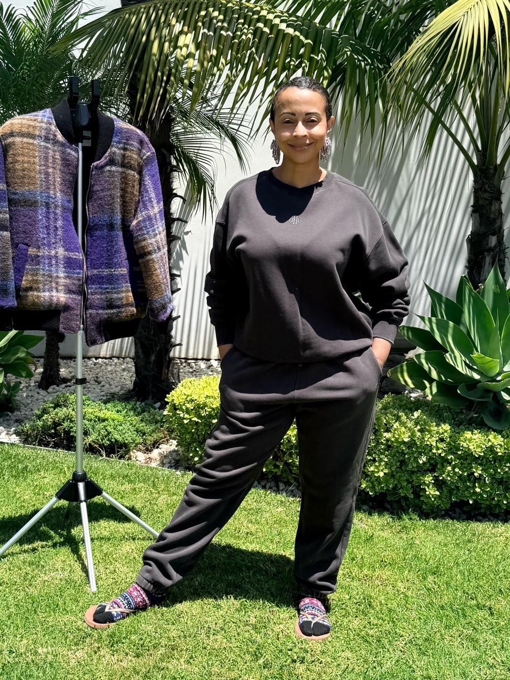 Dark Grey Sweatshirt and Pants (sold as set, slight variation in color)